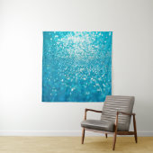 Abstrakte blaue Lichter im Hintergrund Wandteppich (Beispiel)