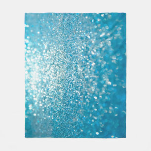 Abstrakte blaue Lichter, künstlerischer Hintergrun Fleecedecke
