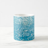 Abstrakte blaue Lichter, künstlerischer Hintergrun Kaffeetasse (Mittel)