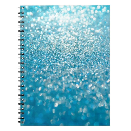 Abstrakte blaue Lichter, künstlerischer Hintergrun Notizblock (Vorderseite)