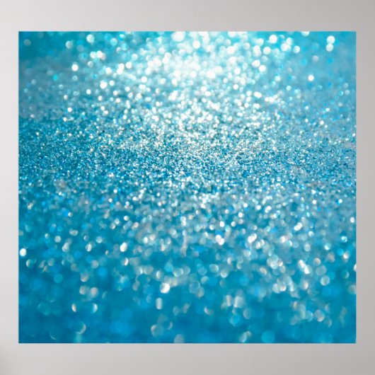 Abstrakte blaue Lichter, künstlerischer Hintergrun Poster (Vorne)