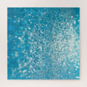 Abstrakte blaue Lichter, künstlerischer Hintergrun Puzzle (Horizontal)