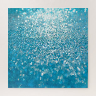 Abstrakte blaue Lichter, künstlerischer Hintergrun Puzzle