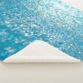 Abstrakte blaue Lichter, künstlerischer Hintergrun Sherpadecke (3/4)