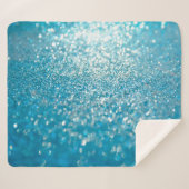 Abstrakte blaue Lichter, künstlerischer Hintergrun Sherpadecke (Vorderseite (Horizontal))