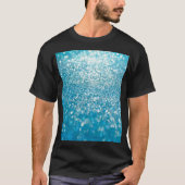 Abstrakte blaue Lichter, künstlerischer Hintergrun T-Shirt (Vorderseite)