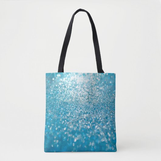 Abstrakte blaue Lichter, künstlerischer Hintergrun Tasche (Vorderseite)