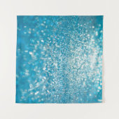 Abstrakte blaue Lichter, künstlerischer Hintergrun Wandteppich (Vorderseite (Horizontal))