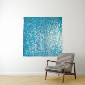 Abstrakte blaue Lichter, künstlerischer Hintergrun Wandteppich (Beispiel (Horizontal))