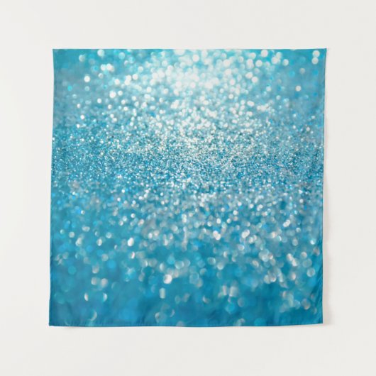 Abstrakte blaue Lichter, künstlerischer Hintergrun Wandteppich (Vorderseite)