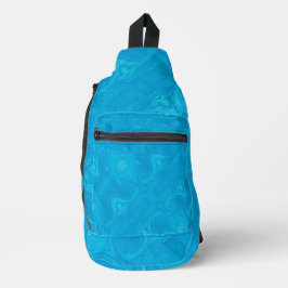 Abstrakte Blaue Marmor-Personalisierte HP-Hülle Crossbody Bag