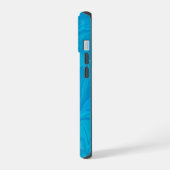 Abstrakte Blaue Marmor-Personalisierte HP-Hülle iPhone 15 Hülle (Linke Seite)
