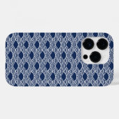 abstrakte blaue Meereswellen im chinesischen Stil Case-Mate iPhone Hülle (Rückseite (Horizontal))