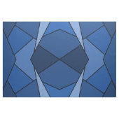 Abstrakte blaue Polygon-geometrisches Form-Gewebe Stoff (Yard (91,4 cm))