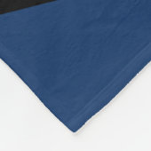 Abstrakte blaue Polygone Fleecedecke (Ecke)
