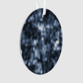 Abstrakte blaue Punkte Akrylverzierung Ornament (Vorderseite)