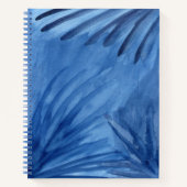 Abstrakte blaue Rays Aquarellbilder - Skizze Notizbuch (Vorderseite)