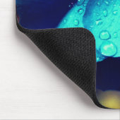 Abstrakte blaue Rose Blume Art Mousepad (Ecke)