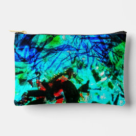 Abstrakte blaue Schnittbeutel, schöne blaue Tasche