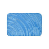 abstrakte blaue silberne metallische badematte (Vorderseite)