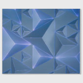 Abstrakte blaue Tapete Geschenkpapier (Flach)