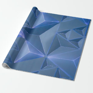 Abstrakte blaue Tapete Geschenkpapier