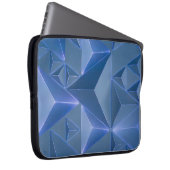 Abstrakte blaue Tapete Laptopschutzhülle (Vorne Rechts)