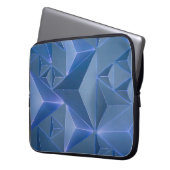 Abstrakte blaue Tapete Laptopschutzhülle (Vorderseite Links)