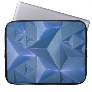 Abstrakte blaue Tapete Laptopschutzhülle