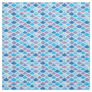 Abstrakte blaue Töne - Muster für die Mermaid-Skal Stoff
