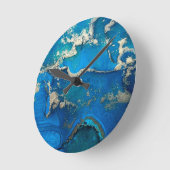 Abstrakte blaue Uhr (Winkel)