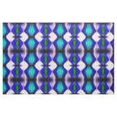 Abstrakte blaue und grüne Waves Stoff (Fat Quarter (45,7 x 55,9 cm))