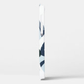 Abstrakte blaue und marinebürste Pinselstriche Case-Mate iPhone Hülle (Rückseite / Links)