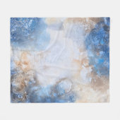 Abstrakte blaue und sandtexturierte Wolken Fleecedecke (Vorderseite (Horizontal))