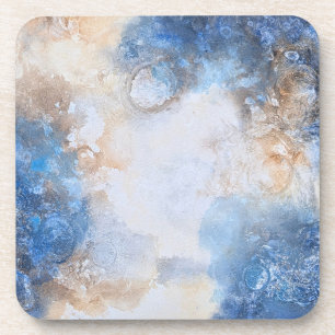 Abstrakte blaue und sandtexturierte Wolken Getränkeuntersetzer