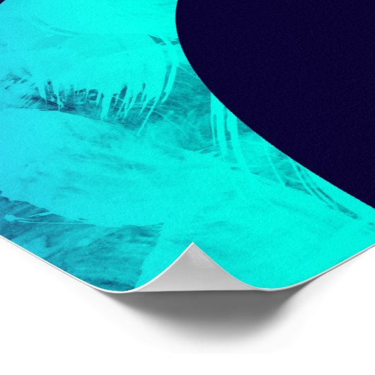 Abstrakte blaue Vektoren Poster (Ecke)