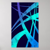 Abstrakte blaue Vektoren Poster (Vorne)