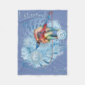 Abstrakte blaue Vibration Fleecedecke (Vorderseite)