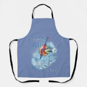 Abstrakte blaue Vibration Schürze (Vorderseite)