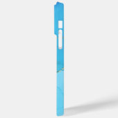 ABSTRAKTE BLAUE WASSERFARBE PERSONALISIERT Case-Mate iPhone HÜLLE (Rückseite / Links)