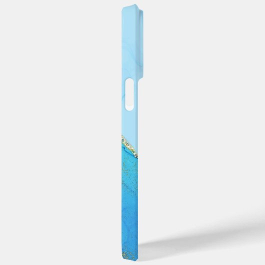 ABSTRAKTE BLAUE WASSERFARBE PERSONALISIERT Case-Mate iPhone HÜLLE (Rückseite / Rechts)