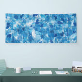 Abstrakte blaue Wasseroberfläche Banner (Messe)
