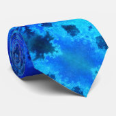 Abstrakte Blauer Ozean-Luft Krawatte (Gerollt)