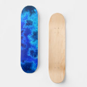 Abstrakte Blauer Ozean-Luft Skateboard (Vorderseite)