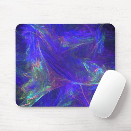 Abstrakte blaufarbige Mistkerzen Mousepad (Mit Mouse)