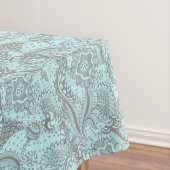 Abstrakte bläuliche Monogramm-Tabelle Tischdecke (Beispiel)