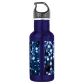 Abstrakte Blaulichtflasche Edelstahlflasche (Rückseite)