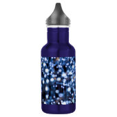 Abstrakte Blaulichtflasche Edelstahlflasche (Links)