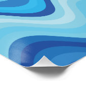 Abstrakte Bleichlinien Poster (Ecke)