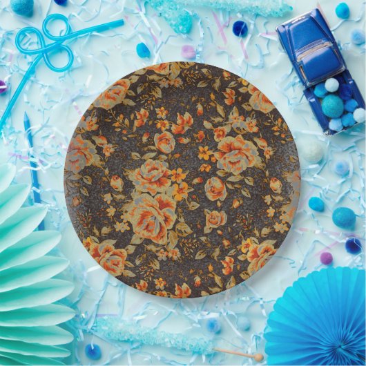 Abstrakte Bleistiftstruktur Pappteller (Party)